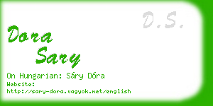 dora sary business card