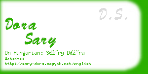 dora sary business card